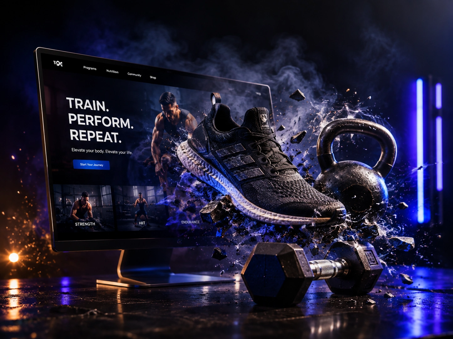 FITNESS: experiencia web publicitaria