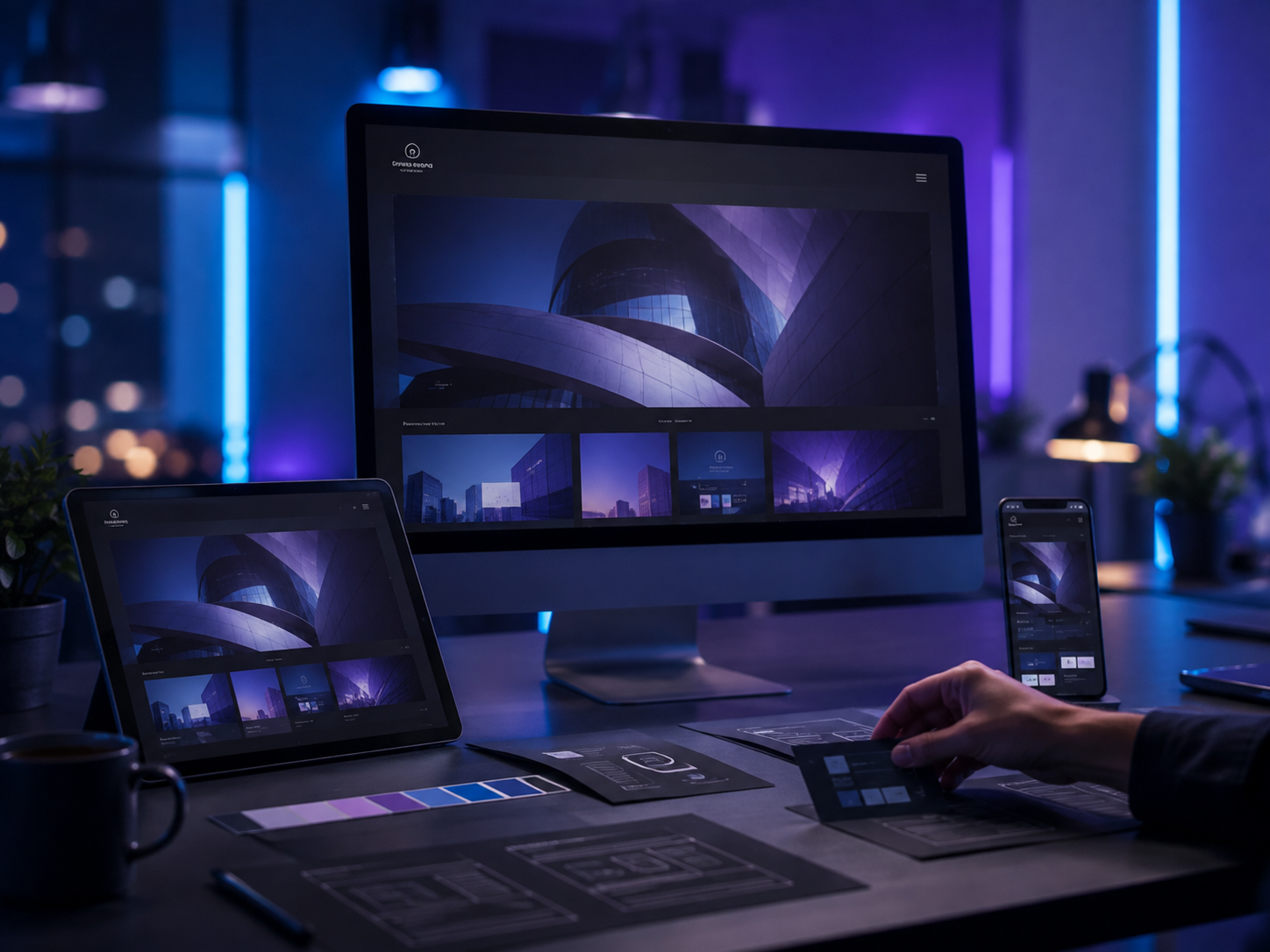 Diseño web personalizado adaptado a escritorio, tablet y móvil